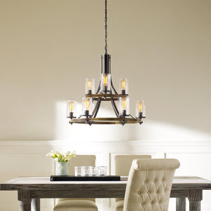 Elstead Lighting - QN-ANGELO9 - Elstead Lighting Quintiesse Collection Angelo 9 Light Chandelier from the Angelo range. Part Number - QN-ANGELO9