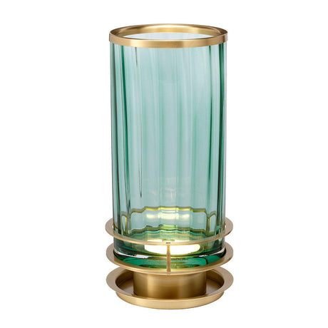 Elstead Lighting - QN-ARNO-GREEN-AB - Elstead Lighting Quintiesse Collection Arno Table Lamp - Green - Aged Brass from the Arno range. Part Number - QN-ARNO-GREEN-AB