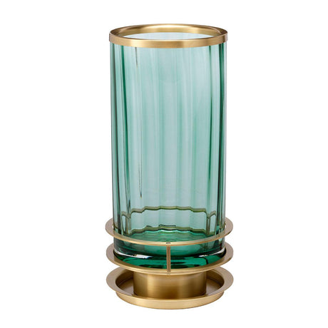 Elstead Lighting - QN-ARNO-GREEN-AB - Elstead Lighting Quintiesse Collection Arno Table Lamp - Green - Aged Brass from the Arno range. Part Number - QN-ARNO-GREEN-AB