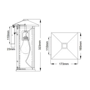 Elstead Lighting - QN-ASHBERN-S - Outdoor Wall Light