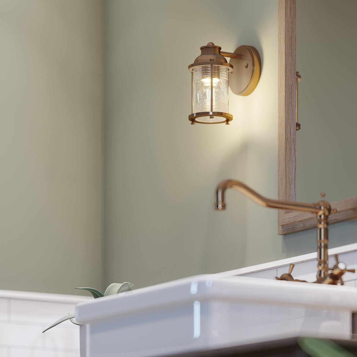 Elstead Lighting - QN-ASHLANDBAY1-NBR-BATH - Wall Light