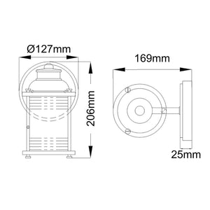 Elstead Lighting - QN-ASHLANDBAY1-NBR-BATH - Wall Light