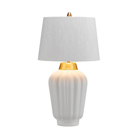 Elstead Lighting - QN-BEXLEY-TL-WBB - Elstead Lighting Quintiesse Collection Bexley 1 Light Table Lamp - White & Brushed Brass from the Bexley range. Part Number - QN-BEXLEY-TL-WBB