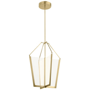 Elstead Lighting - QN-CALTERS-P-L-CG - Elstead Lighting Quintiesse Collection Calters Large LED Foyer Pendant from the Calters range. Part Number - QN-CALTERS-P-L-CG