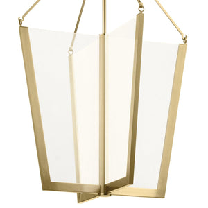 Elstead Lighting - QN-CALTERS-P-L-CG - Elstead Lighting Quintiesse Collection Calters Large LED Foyer Pendant from the Calters range. Part Number - QN-CALTERS-P-L-CG