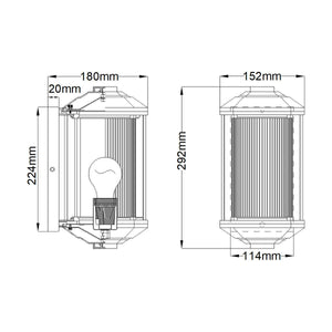 Elstead Lighting - QN-CASTELLE-S-BLK - Outdoor Wall Light