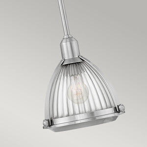 Elstead Lighting - QN-ELROY-BN - Elstead Lighting Quintiesse Collection Elroy 1 Light Pendant - Brushed Nickel from the Elroy range. Part Number - QN-ELROY-BN