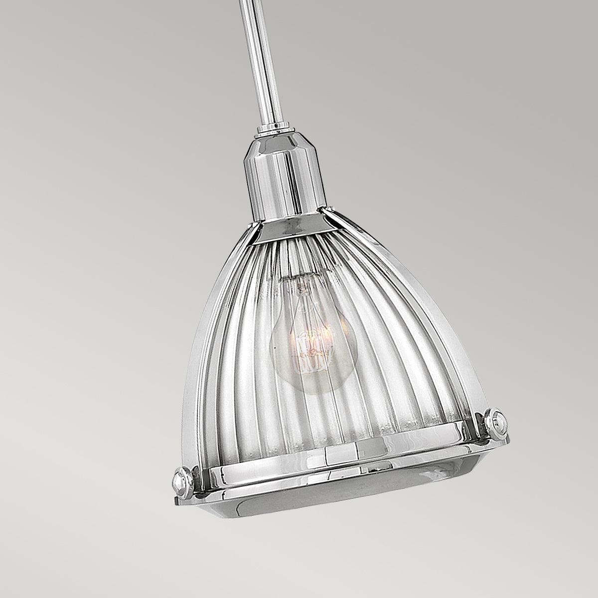 Elstead Lighting - QN-ELROY-PN - Elstead Lighting Quintiesse Collection Elroy 1 Light Pendant - Polished Nickel from the Elroy range. Part Number - QN-ELROY-PN