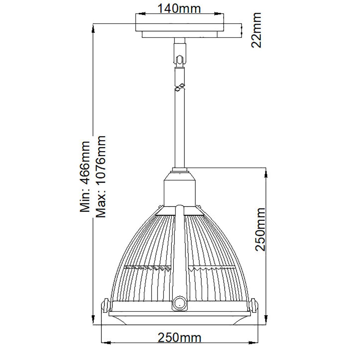 Elstead Lighting - QN-ELROY-PN - Elstead Lighting Quintiesse Collection Elroy 1 Light Pendant - Polished Nickel from the Elroy range. Part Number - QN-ELROY-PN