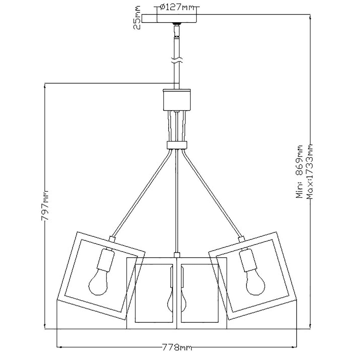 Elstead Lighting - QN-ENSEMBLE5P-BB - Elstead Lighting Quintiesse Collection Ensemble 5 Light Pendant - Brushed Bronze from the Ensemble range. Part Number - QN-ENSEMBLE5P-BB