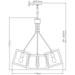 Elstead Lighting - QN-ENSEMBLE5P-BB - Elstead Lighting Quintiesse Collection Ensemble 5 Light Pendant - Brushed Bronze from the Ensemble range. Part Number - QN-ENSEMBLE5P-BB