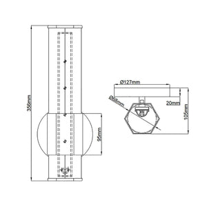 Elstead Lighting - QN-FACET-LED1-BK-BATH - Wall Light