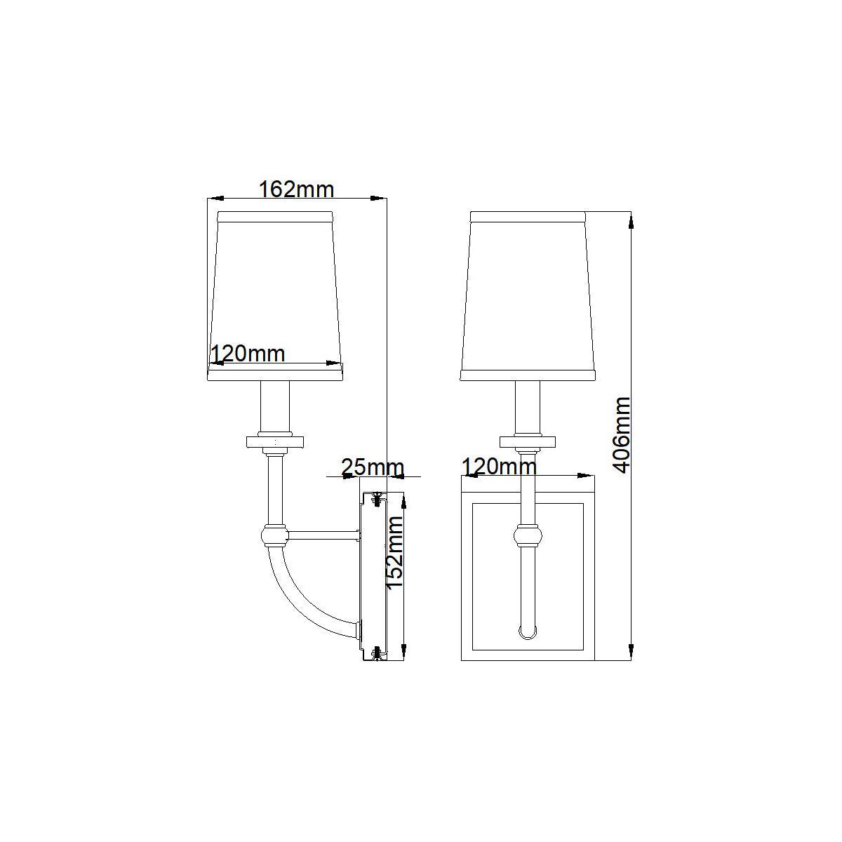 Elstead Lighting - QN-FELIXSTOWE1-B - Wall Light