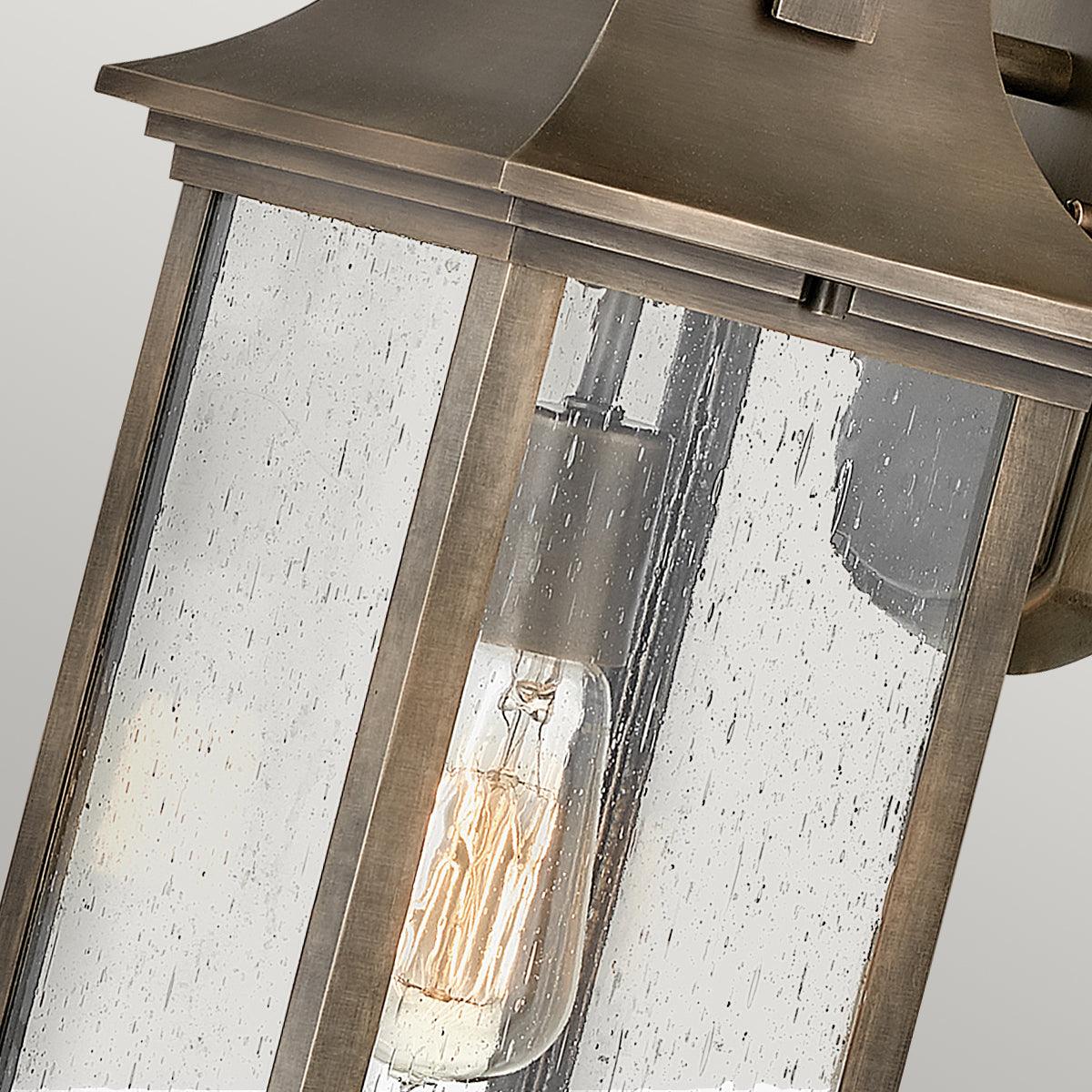 Elstead Lighting - QN-GRANT-M-BU - Elstead Lighting Quintiesse Collection Grant 1 Light Medium Wall Lantern from the Grant range. Part Number - QN-GRANT-M-BU