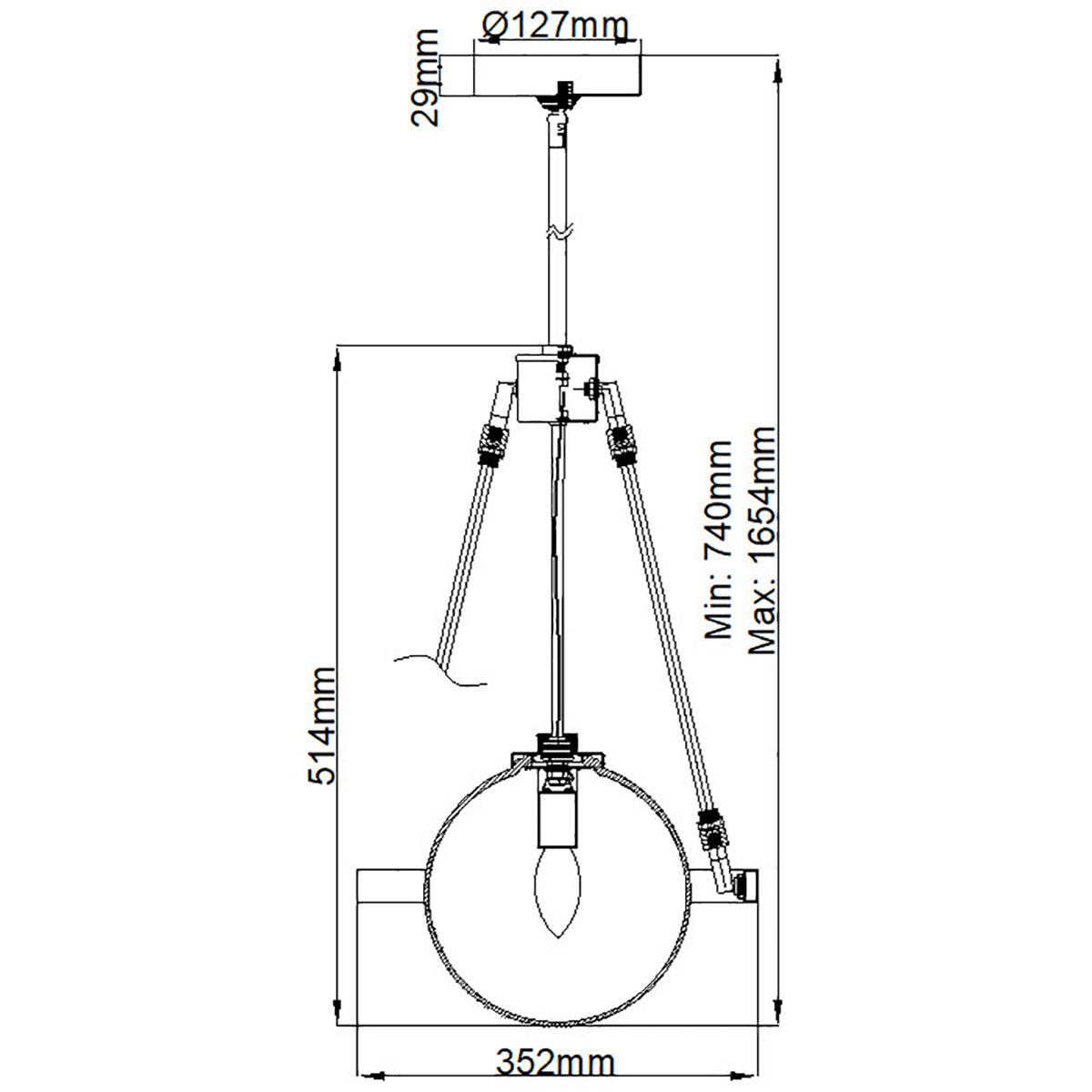 Elstead Lighting - QN-HARPER-1P - Elstead Lighting Quintiesse Collection Harper 1 Light Pendant from the Harper range. Part Number - QN-HARPER-1P