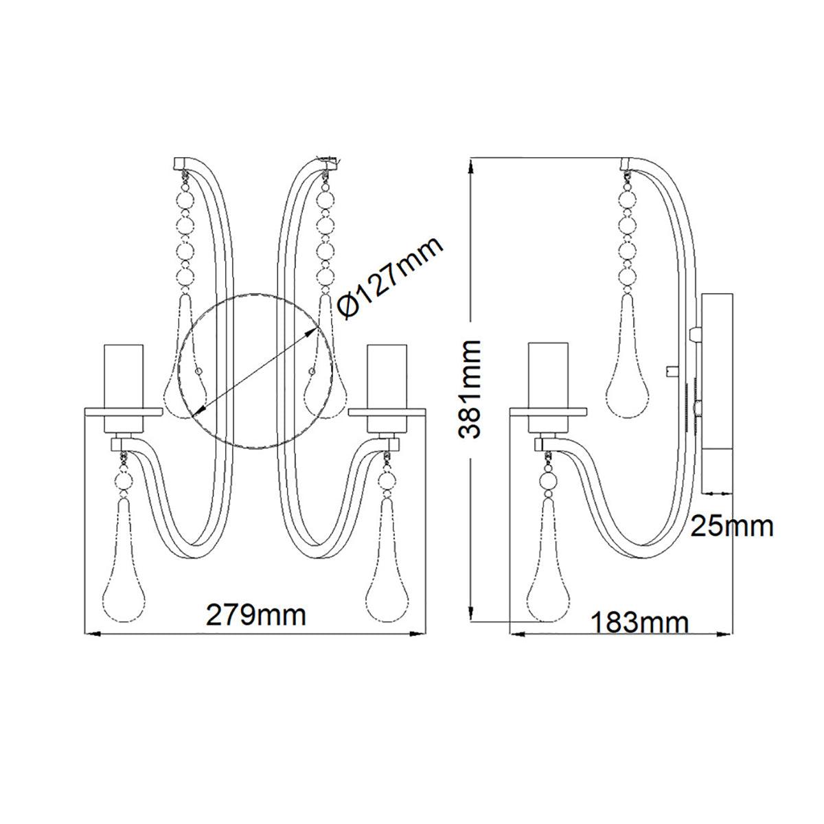 Elstead Lighting - QN-KARLEE2 - Wall Light