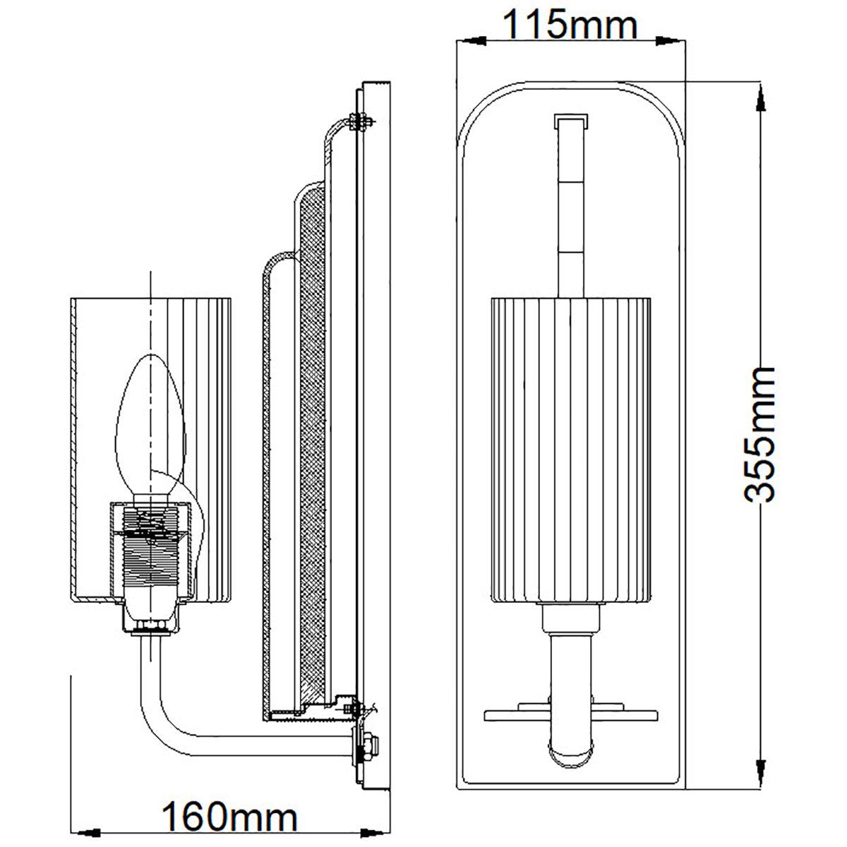 Elstead Lighting - QN-KIMROSE1-BNB - Wall Light