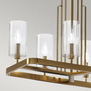 Elstead Lighting - QN-KIMROSE10-BNB - Elstead Lighting Quintiesse Collection Kimrose 10 Light Linear Chandelier from the Kimrose range. Part Number - QN-KIMROSE10-BNB