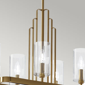 Elstead Lighting - QN-KIMROSE10-BNB - Elstead Lighting Quintiesse Collection Kimrose 10 Light Linear Chandelier from the Kimrose range. Part Number - QN-KIMROSE10-BNB