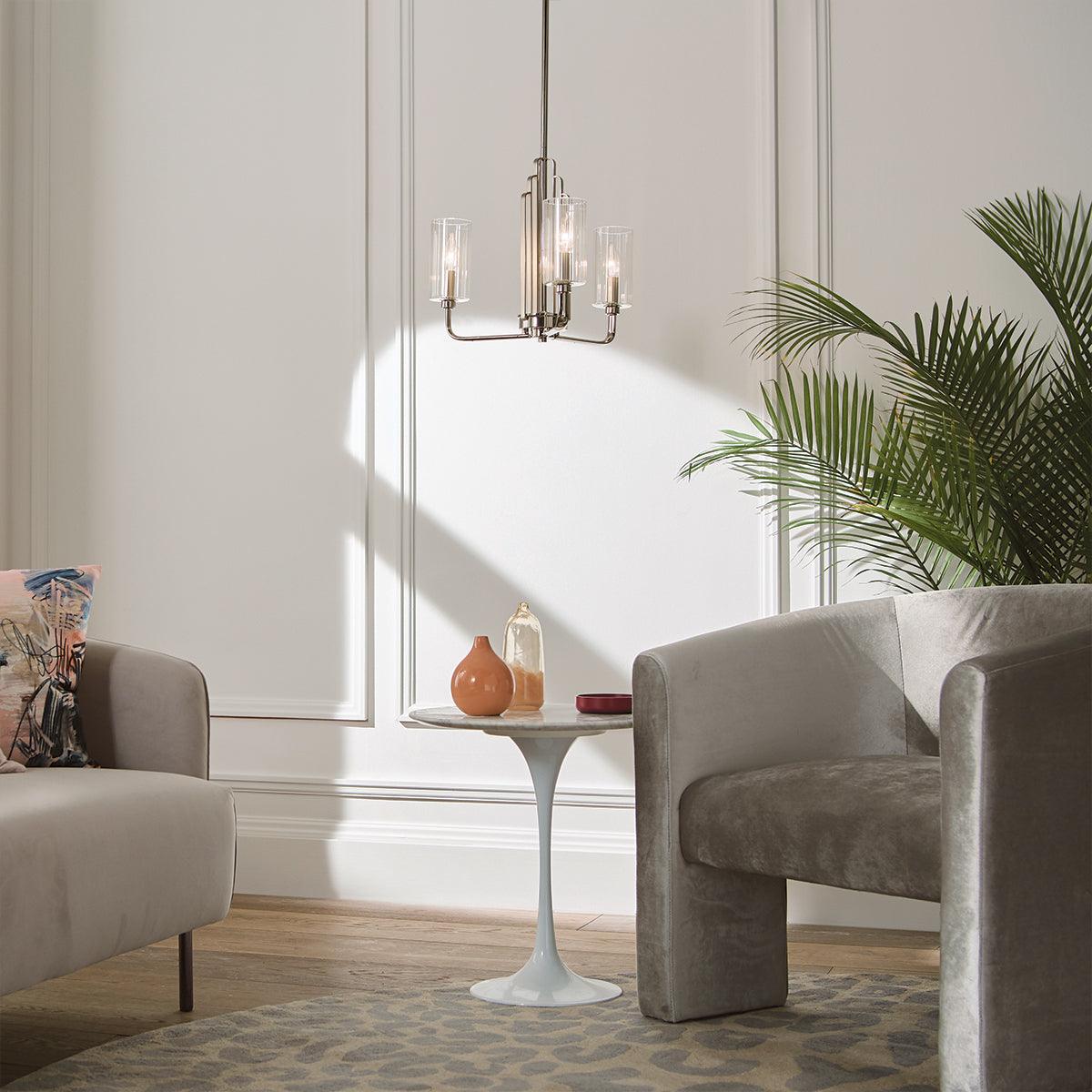 Elstead Lighting - QN-KIMROSE3-PN - Elstead Lighting Quintiesse Collection Kimrose 3 Light Chandelier from the Kimrose range. Part Number - QN-KIMROSE3-PN