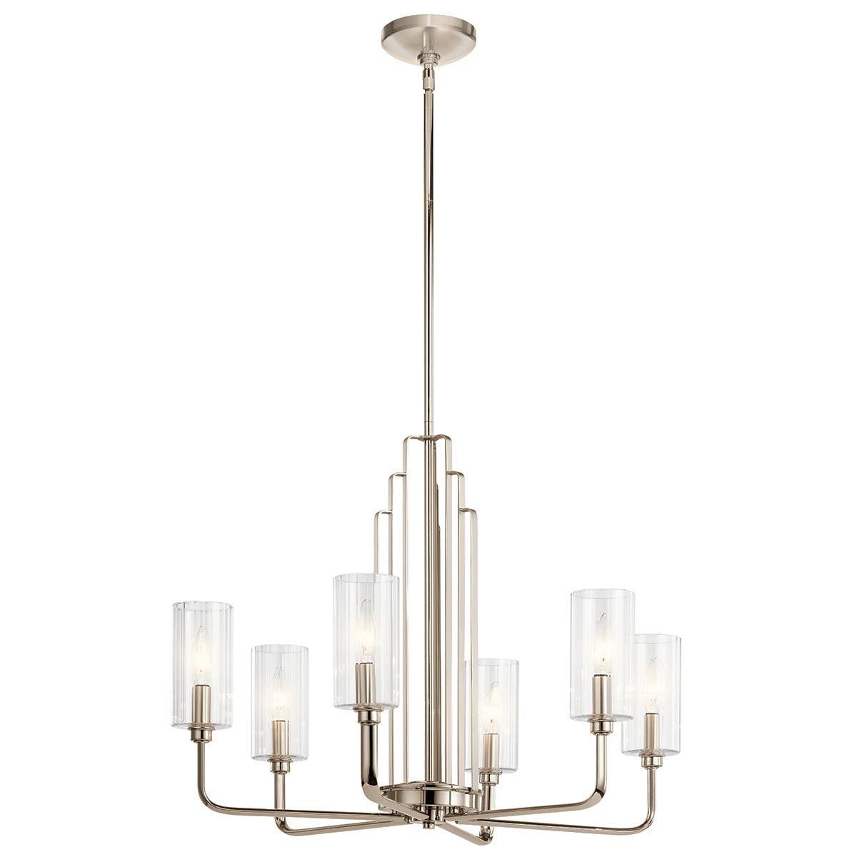 Elstead Lighting - QN-KIMROSE6-PN - Elstead Lighting Quintiesse Collection Kimrose 6 Light Chandelier from the Kimrose range. Part Number - QN-KIMROSE6-PN