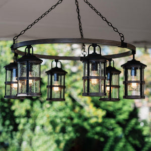 Elstead Lighting - QN-LAKEHOUSE6-P-DZ - Elstead Lighting Quintiesse Collection Lakehouse 6 Light Outdoor Chandelier from the Lakehouse range. Part Number - QN-LAKEHOUSE6-P-DZ