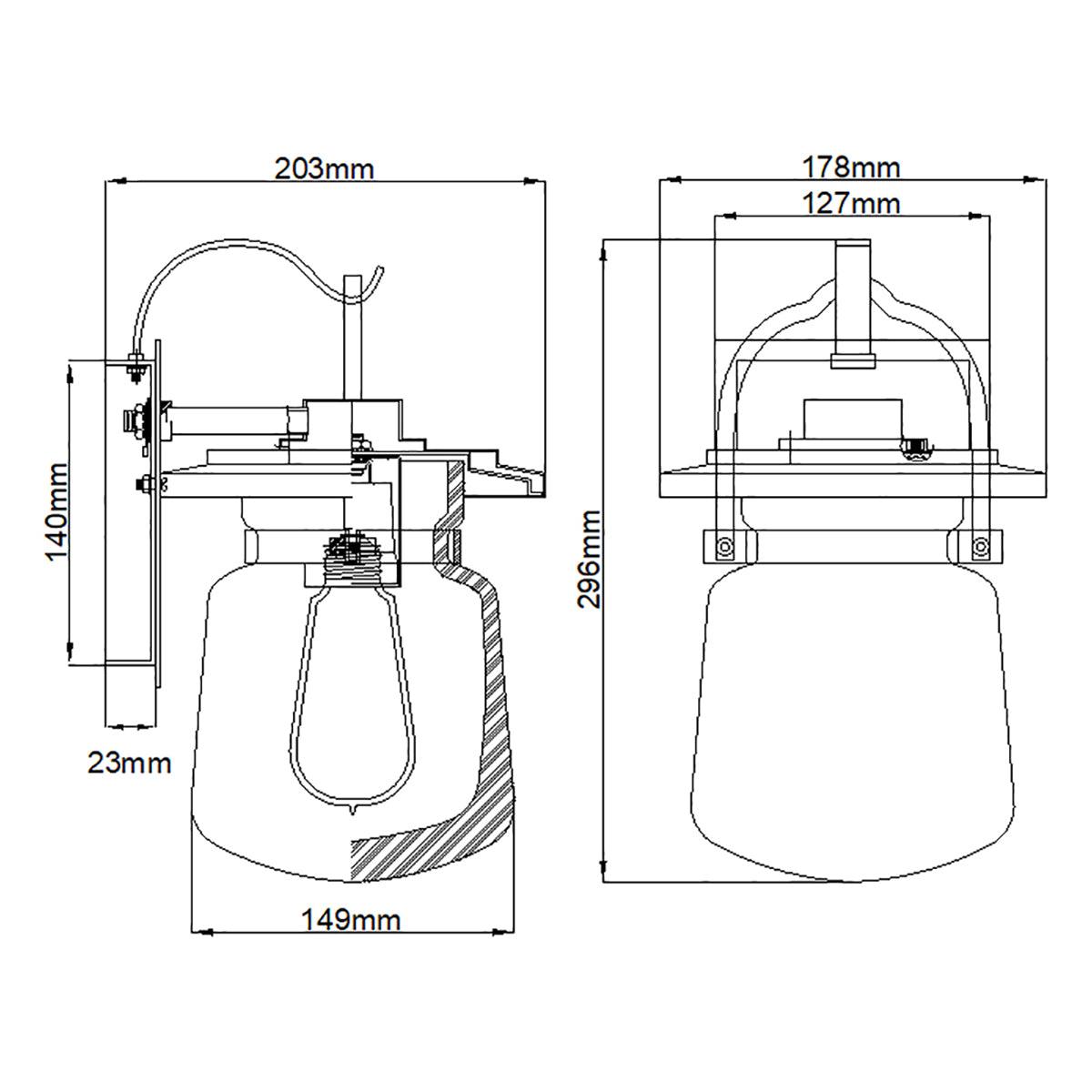 Elstead Lighting - QN-LASALLE-S-WT - Outdoor Wall Light