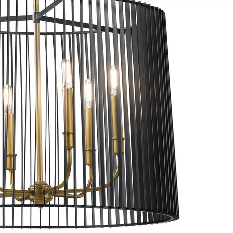 Elstead Lighting - QN-LINARA-6P-BK - Elstead Lighting Quintiesse Collection Linara 6 Light Chandelier/Pendant from the Linara range. Part Number - QN-LINARA-6P-BK