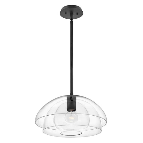 Elstead Lighting - QN-LOTUS-P-BLK - Elstead Lighting Quintiesse Collection Lotus 1 Light Pendant / Semi-flush from the Lotus range. Part Number - QN-LOTUS-P-BLK