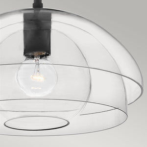 Elstead Lighting - QN-LOTUS-P-BLK - Elstead Lighting Quintiesse Collection Lotus 1 Light Pendant / Semi-flush from the Lotus range. Part Number - QN-LOTUS-P-BLK