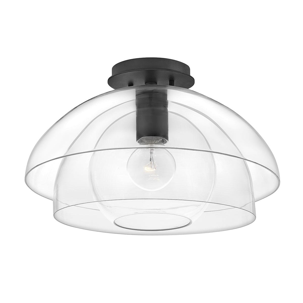 Elstead Lighting - QN-LOTUS-P-BLK - Elstead Lighting Quintiesse Collection Lotus 1 Light Pendant / Semi-flush from the Lotus range. Part Number - QN-LOTUS-P-BLK