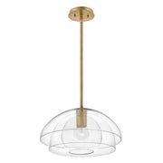 Elstead Lighting - QN-LOTUS-P-HBR - Elstead Lighting Quintiesse Collection Lotus 1 Light Pendant / Semi-flush from the Lotus range. Part Number - QN-LOTUS-P-HBR