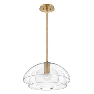 Elstead Lighting - QN-LOTUS-P-HBR - Elstead Lighting Quintiesse Collection Lotus 1 Light Pendant / Semi-flush from the Lotus range. Part Number - QN-LOTUS-P-HBR