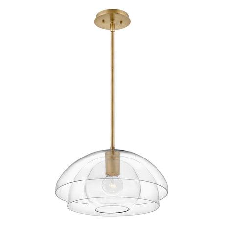 Elstead Lighting - QN-LOTUS-P-HBR - Elstead Lighting Quintiesse Collection Lotus 1 Light Pendant / Semi-flush from the Lotus range. Part Number - QN-LOTUS-P-HBR