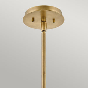 Elstead Lighting - QN-LOTUS-P-HBR - Elstead Lighting Quintiesse Collection Lotus 1 Light Pendant / Semi-flush from the Lotus range. Part Number - QN-LOTUS-P-HBR