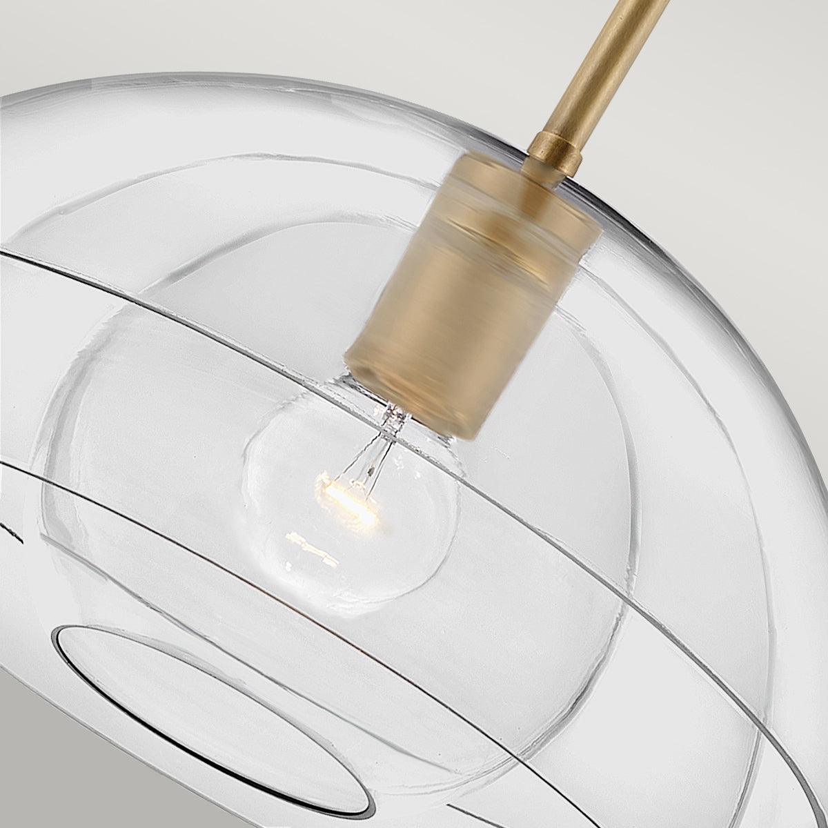 Elstead Lighting - QN-LOTUS-P-HBR - Elstead Lighting Quintiesse Collection Lotus 1 Light Pendant / Semi-flush from the Lotus range. Part Number - QN-LOTUS-P-HBR