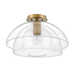 Elstead Lighting - QN-LOTUS-P-HBR - Elstead Lighting Quintiesse Collection Lotus 1 Light Pendant / Semi-flush from the Lotus range. Part Number - QN-LOTUS-P-HBR