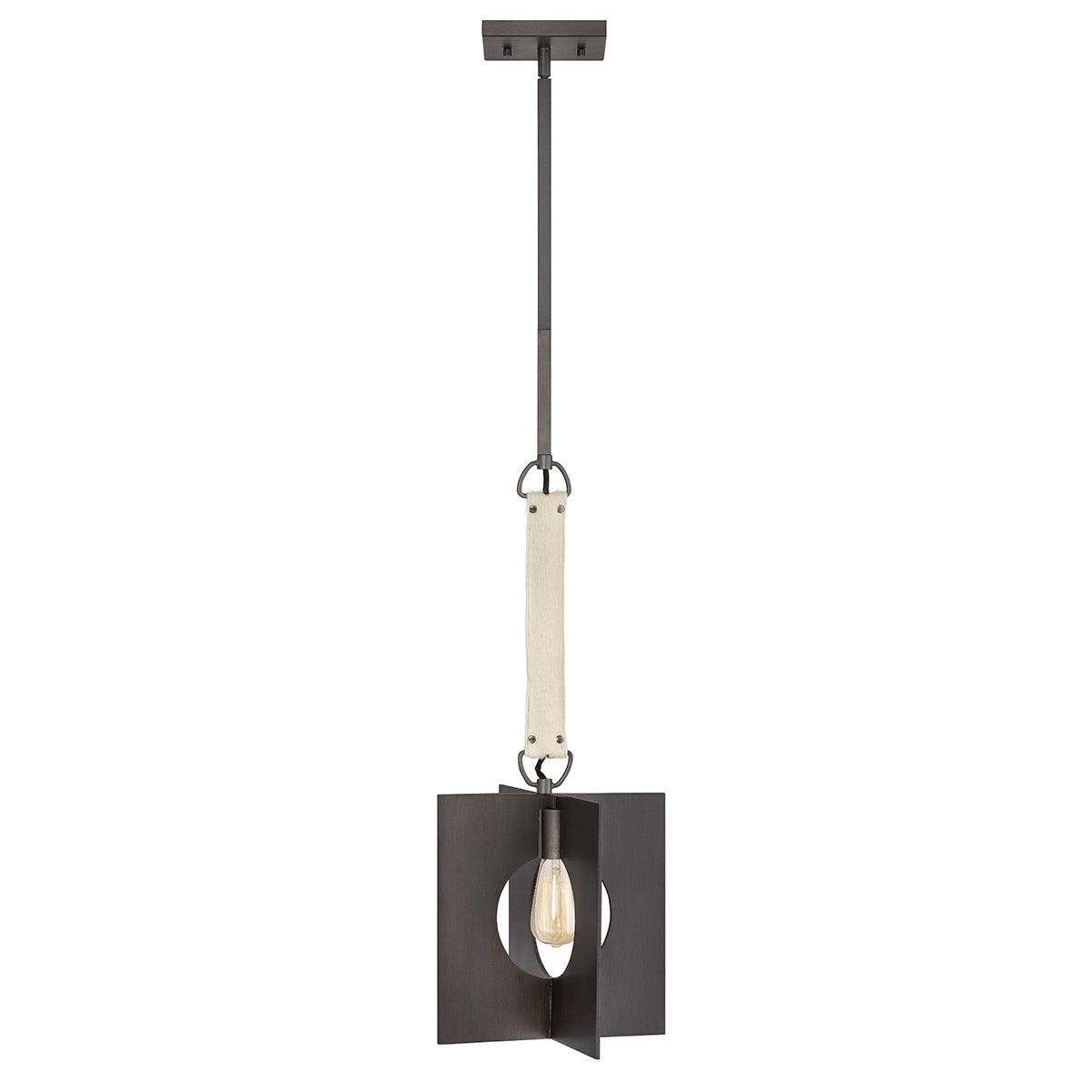 Elstead Lighting - QN-LUDLOW-1P-GR - Elstead Lighting Quintiesse Collection Ludlow 1 Light Pendant - Brushed Graphite from the Ludlow range. Part Number - QN-LUDLOW-1P-GR