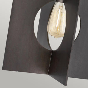 Elstead Lighting - QN-LUDLOW-1P-GR - Elstead Lighting Quintiesse Collection Ludlow 1 Light Pendant - Brushed Graphite from the Ludlow range. Part Number - QN-LUDLOW-1P-GR