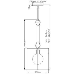 Elstead Lighting - QN-LUDLOW-1P-GR - Elstead Lighting Quintiesse Collection Ludlow 1 Light Pendant - Brushed Graphite from the Ludlow range. Part Number - QN-LUDLOW-1P-GR