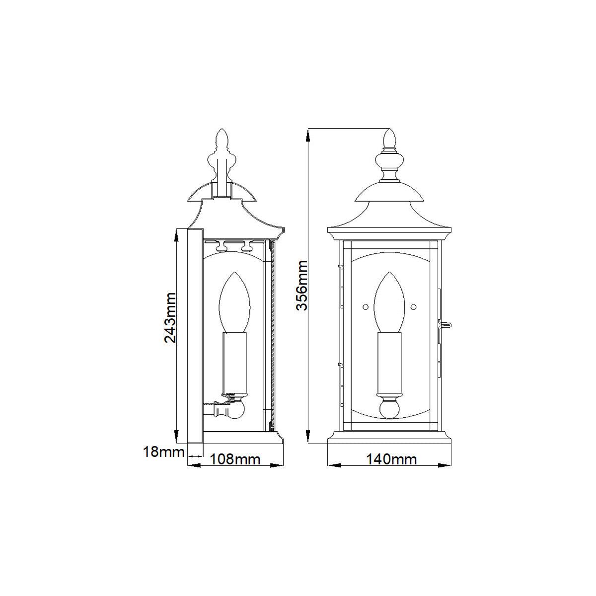 Elstead Lighting - QN-MARKET-SQUARE-S - Outdoor Wall Light