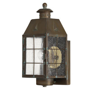 Elstead Lighting - QN-NANTUCKET-M-AS - Elstead Lighting Quintiesse Collection Nantucket 1 Light Medium Wall Lantern from the Nantucket range. Part Number - QN-NANTUCKET-M-AS