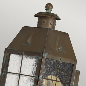 Elstead Lighting - QN-NANTUCKET-M-AS - Elstead Lighting Quintiesse Collection Nantucket 1 Light Medium Wall Lantern from the Nantucket range. Part Number - QN-NANTUCKET-M-AS