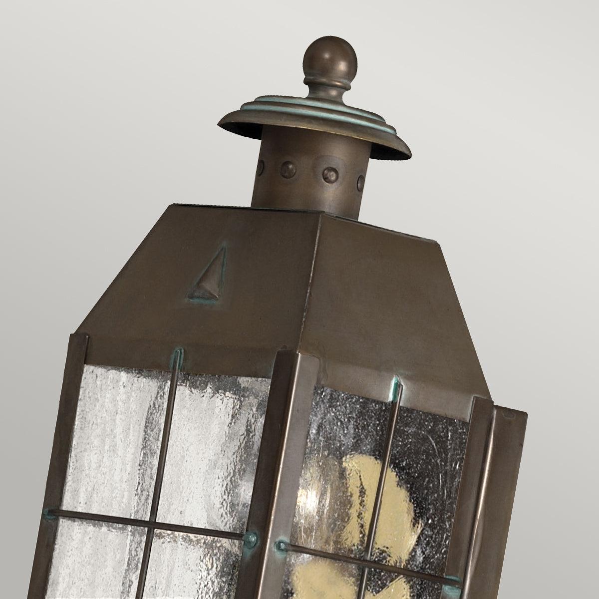 Elstead Lighting - QN-NANTUCKET-XS-AS - Elstead Lighting Quintiesse Collection Nantucket 1 Light Extra Small Wall Lantern from the Nantucket range. Part Number - QN-NANTUCKET-XS-AS