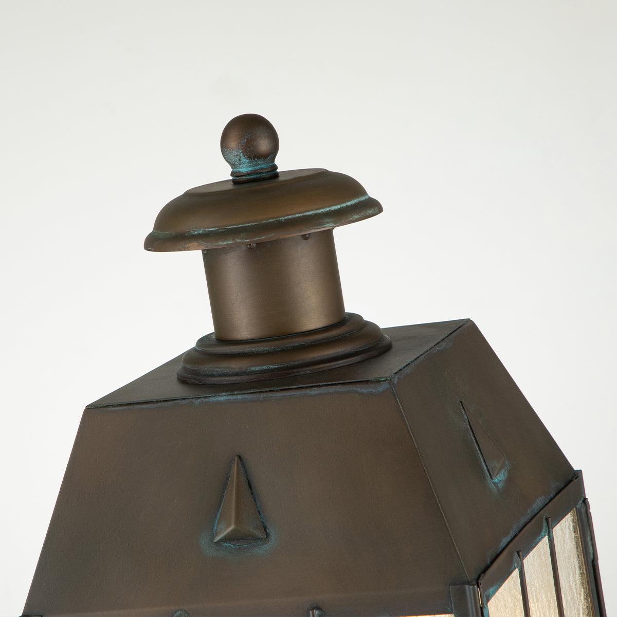 Elstead Lighting - QN-NANTUCKET3-L-AS - Elstead Lighting Quintiesse Collection Nantucket 3 Light Large Pedestal Lantern from the Nantucket range. Part Number - QN-NANTUCKET3-L-AS