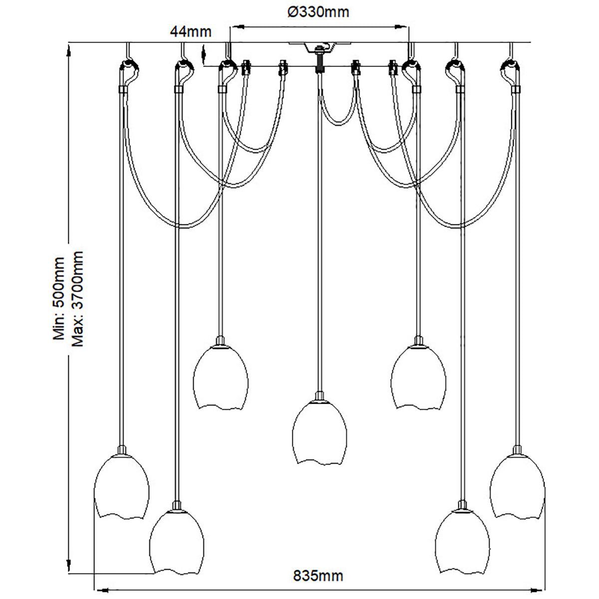 Elstead Lighting - QN-NULA-12P - Elstead Lighting Quintiesse Collection Nula 12 Light Pendant from the Nula range. Part Number - QN-NULA-12P