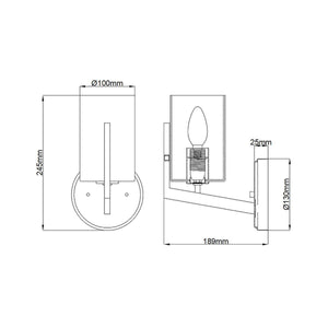 Elstead Lighting - QN-NYE1-BNB - Wall Light