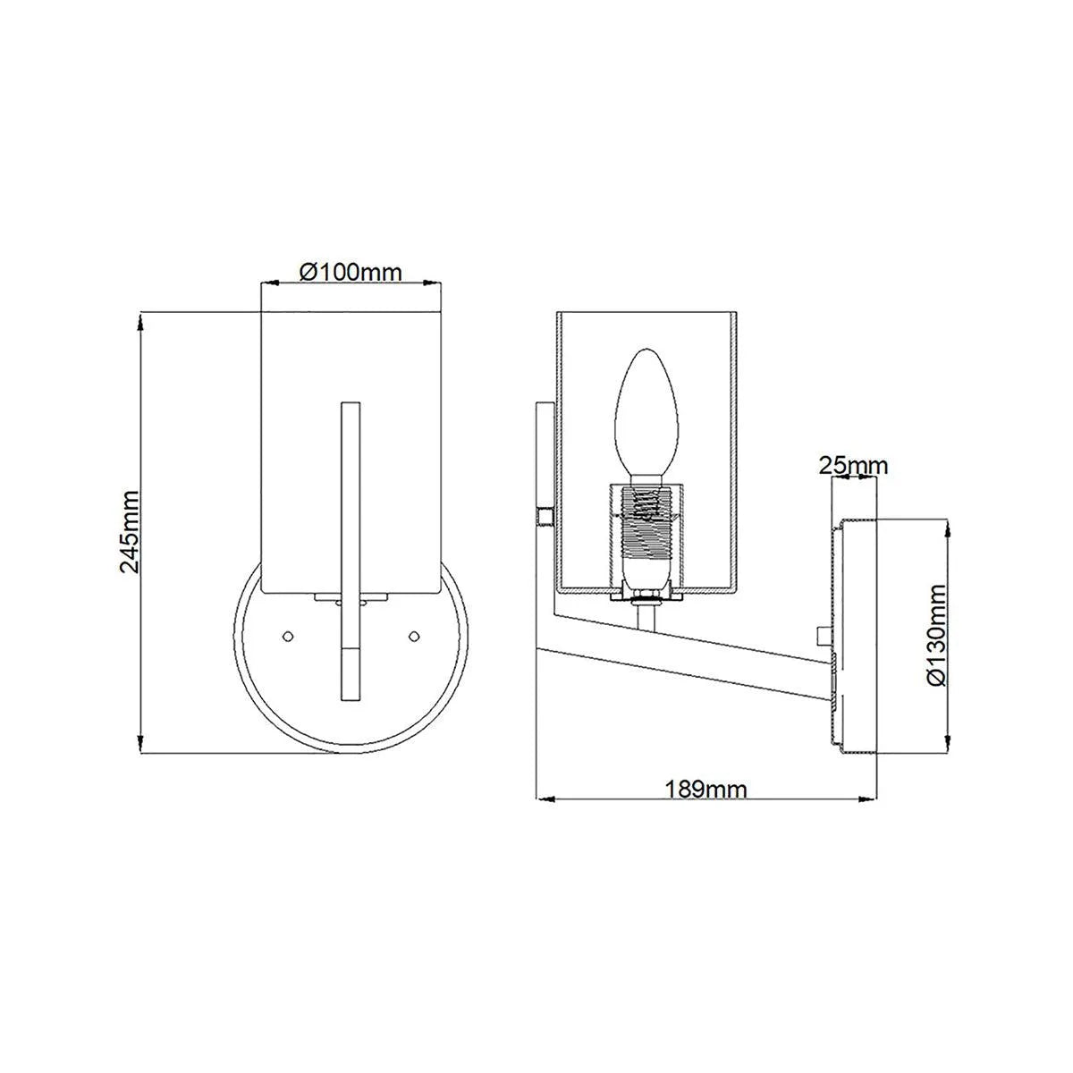 Elstead Lighting - QN-NYE1-CLP - Wall Light