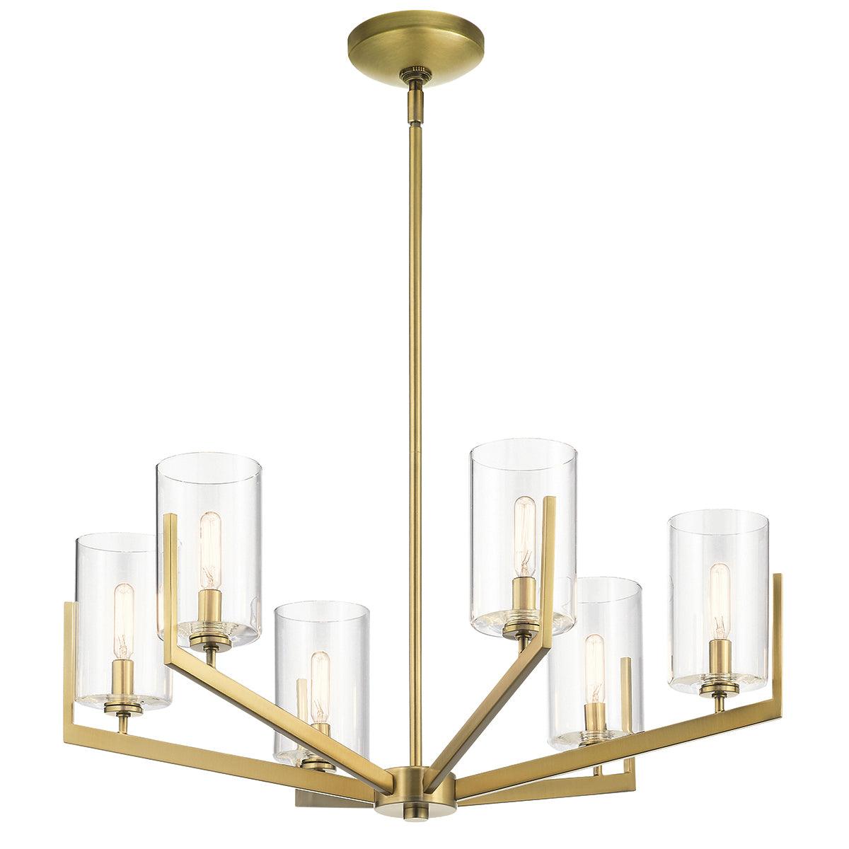 Elstead Lighting - QN-NYE6-BNB - Elstead Lighting Quintiesse Collection Nye 6 Light Chandelier from the Nye range. Part Number - QN-NYE6-BNB