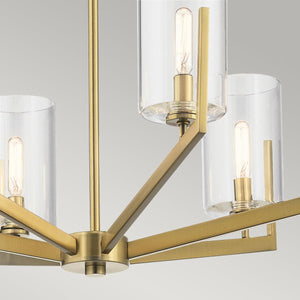 Elstead Lighting - QN-NYE6-BNB - Elstead Lighting Quintiesse Collection Nye 6 Light Chandelier from the Nye range. Part Number - QN-NYE6-BNB